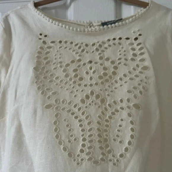 Neiman Marcus 100% linen long sleeve blouse and top XL - Picture 2 of 8